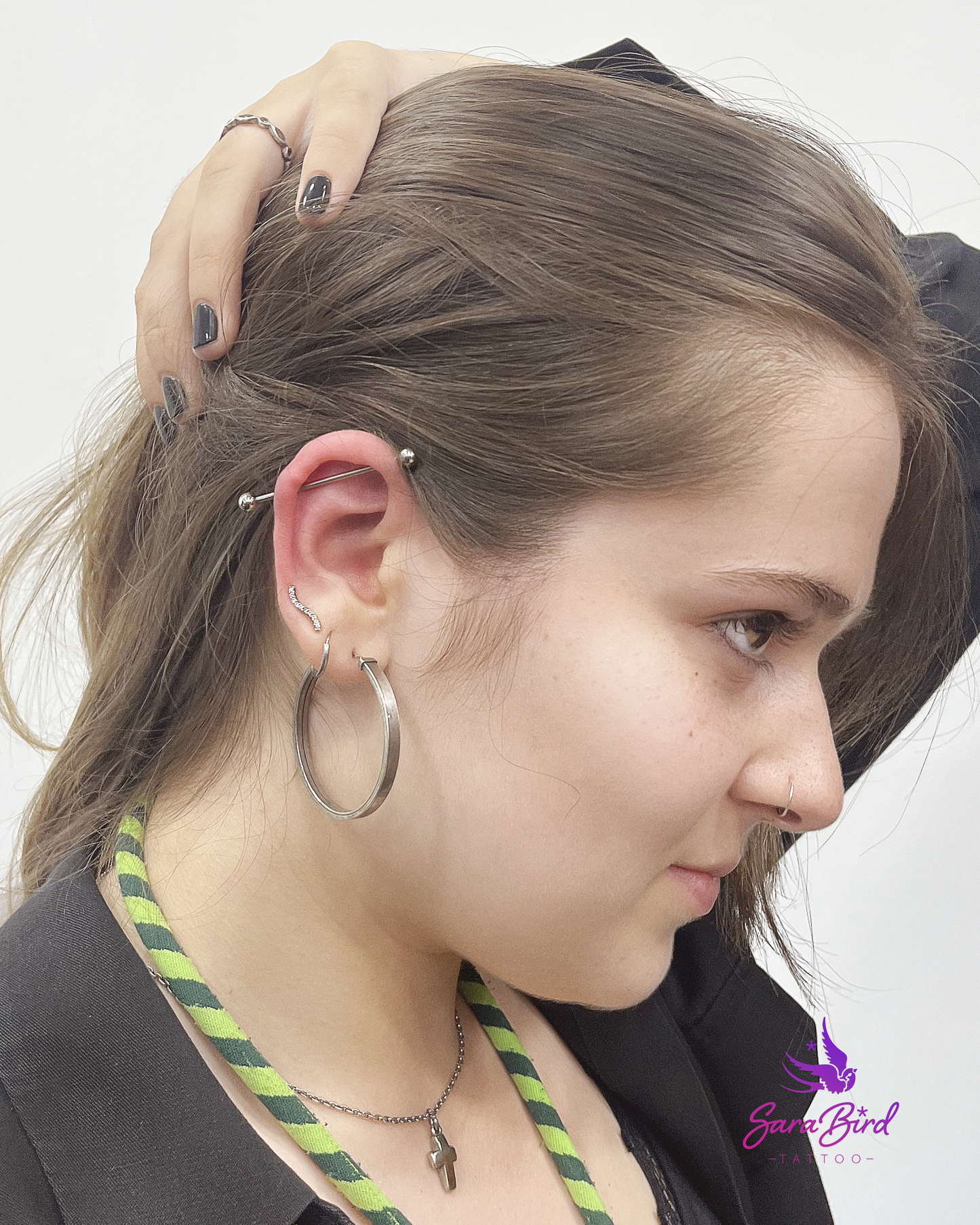 Titanium Jeweled Ear Piecing + Anesthetic + Healing Support