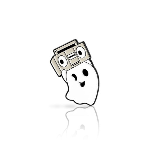 Insignia - Pin con forma de fantasma en metal y pintura esmaltada