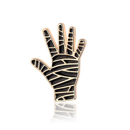 Insignia - Mano De Momia Bonita En Metal Esmaltado